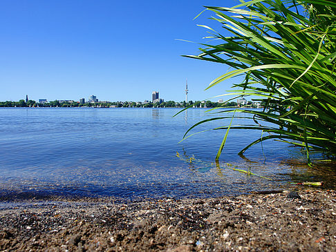 Badestrand an der Außenalster Fotos