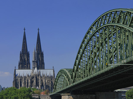 Hohenzollernbrücke beim Kölner Dom